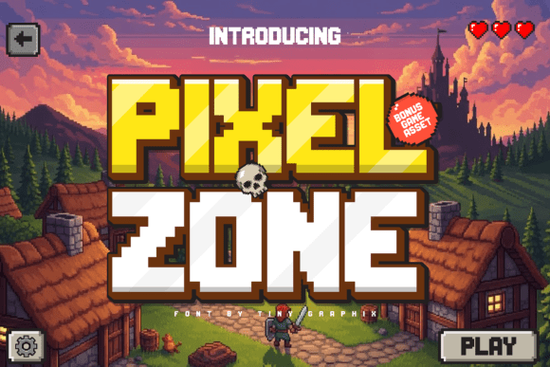 Pixel Zone Font